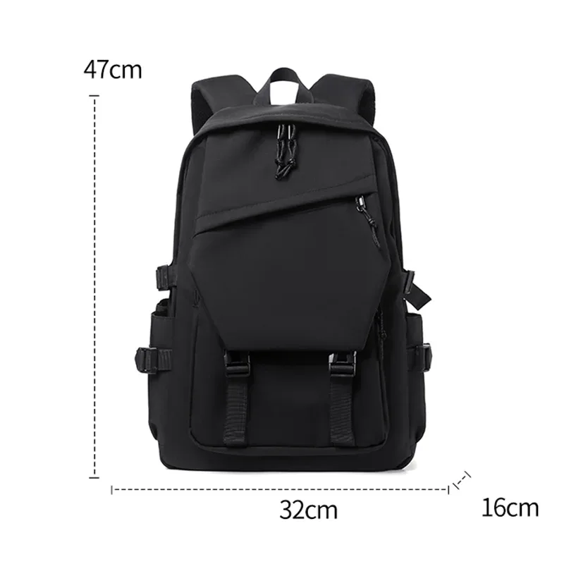 sac à dos de couleur unie à la mode pour hommes, léger et durable, adapté au sport, aux voyages et aux déplacements quotidiens, avec compartiment pour ordinateur portable