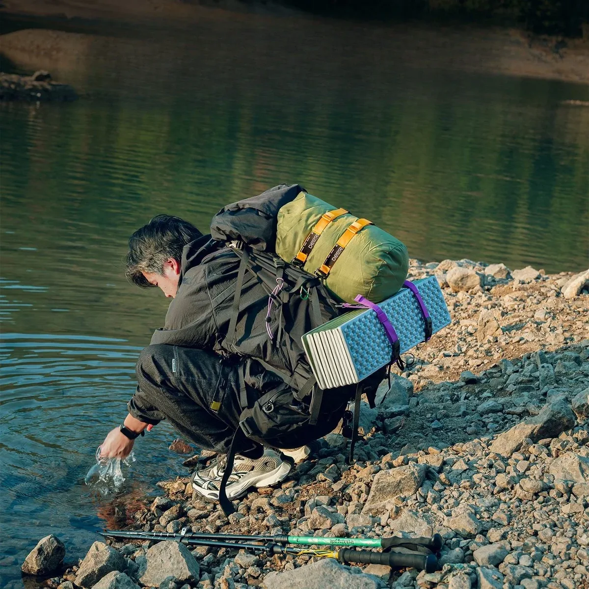 sac à dos de randonnée et d'alpinisme avec boucle externe, sangle d'extension multifonctionnelle, accessoire d'expansion pour sac à dos tactique