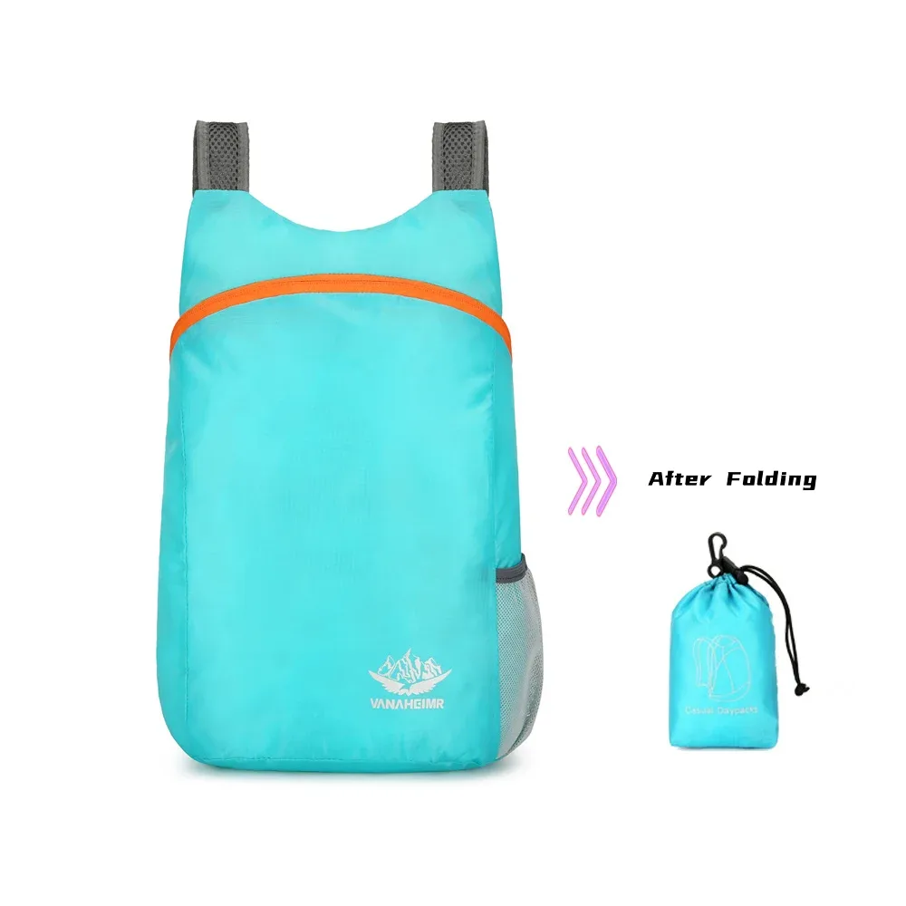 sac à dos de voyage léger pliable, imperméable, portable, sac de rangement extérieur