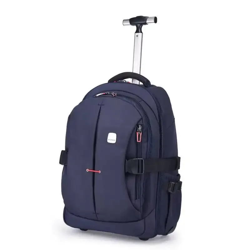 Sac à dos à roulettes, sac de voyage pour banlieue, bagages de voyage, sac d'ordinateur d'affaires, sac à dos de grande capacité, roulant léger