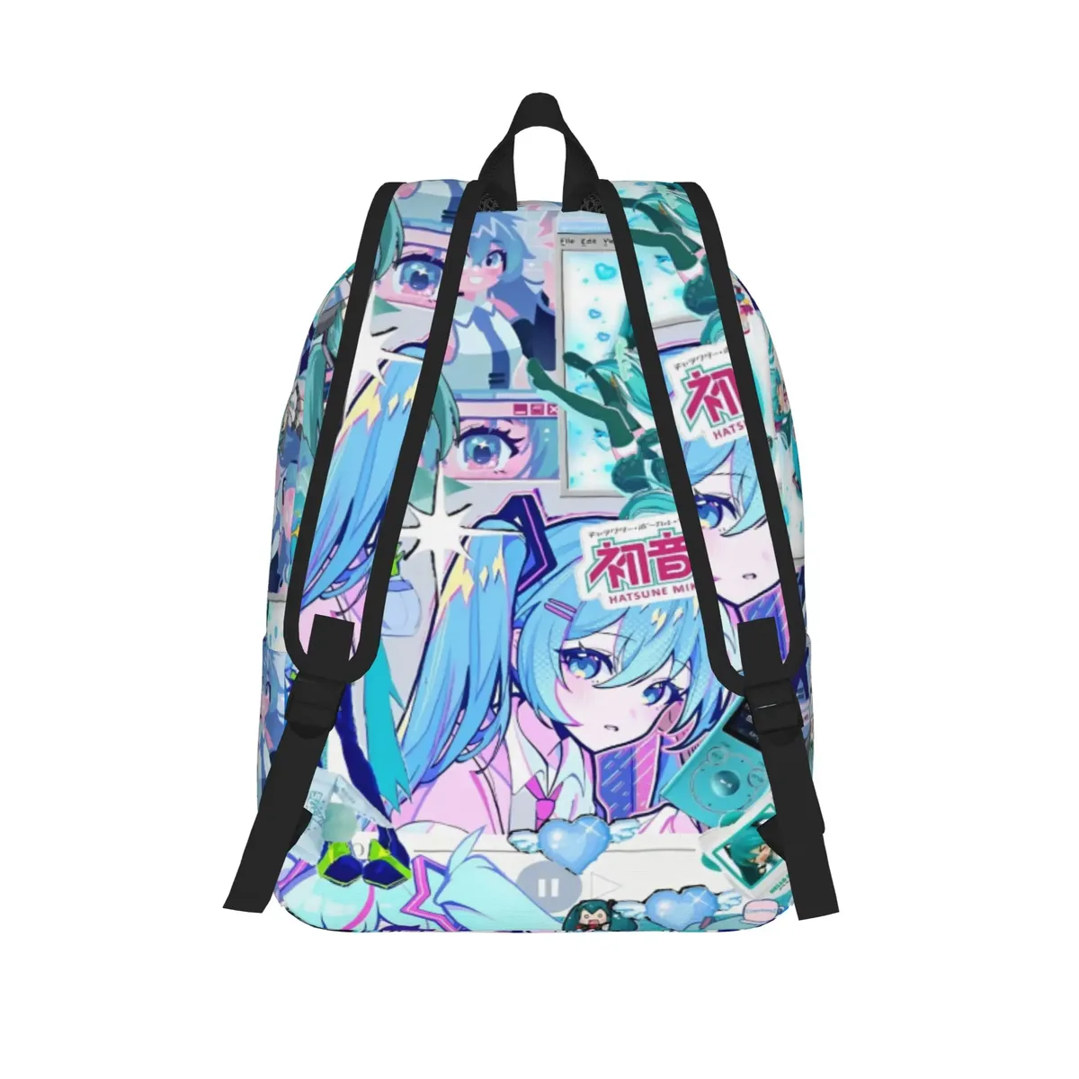 sac à dos hatsune miku pour hommes et femmes, sac à dos décontracté pour étudiants, randonnée, voyage, sac à dos pour ordinateur portable, sacs en toile pour le sport