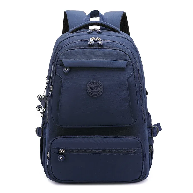 tegaote hommes sac à dos sac en nylon imperméable mâle avion voyage ordinateur portable sac à dos hommes grand élégant sac à dos léger