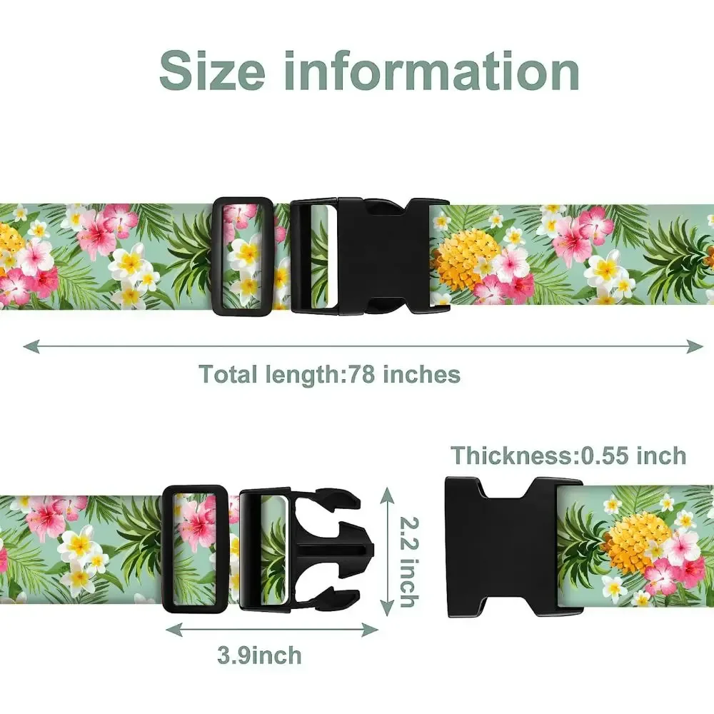 ceinture d'emballage de bagages, impression de mode, sangle de bagage, ceinture d'emballage réglable, sangle environnementcross, faisceau, ceinture d'emballage