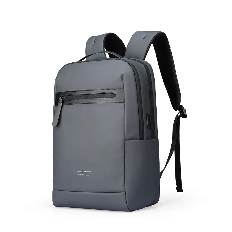 sac à dos professionnel fin mark ryden, sacoche pour ordinateur portable 15,6 pouces avec port de charge usb et sangle de fixation pour bagage