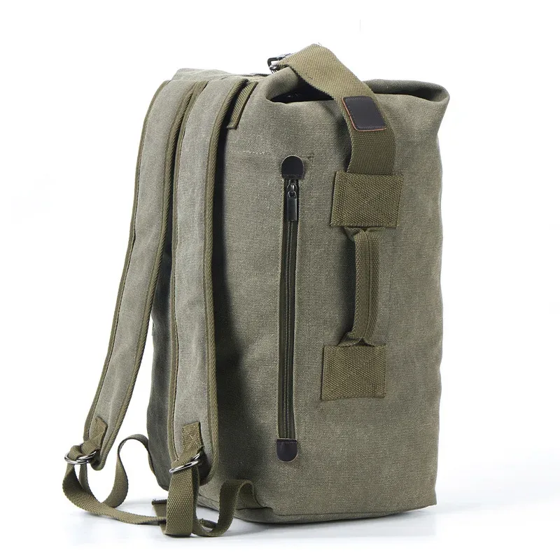 Sac à dos d'alpinisme de grande capacité pour hommes, sac de voyage, sacs à dos pour hommes, bagage masculin, toile, sacs initiés, garçons, E27