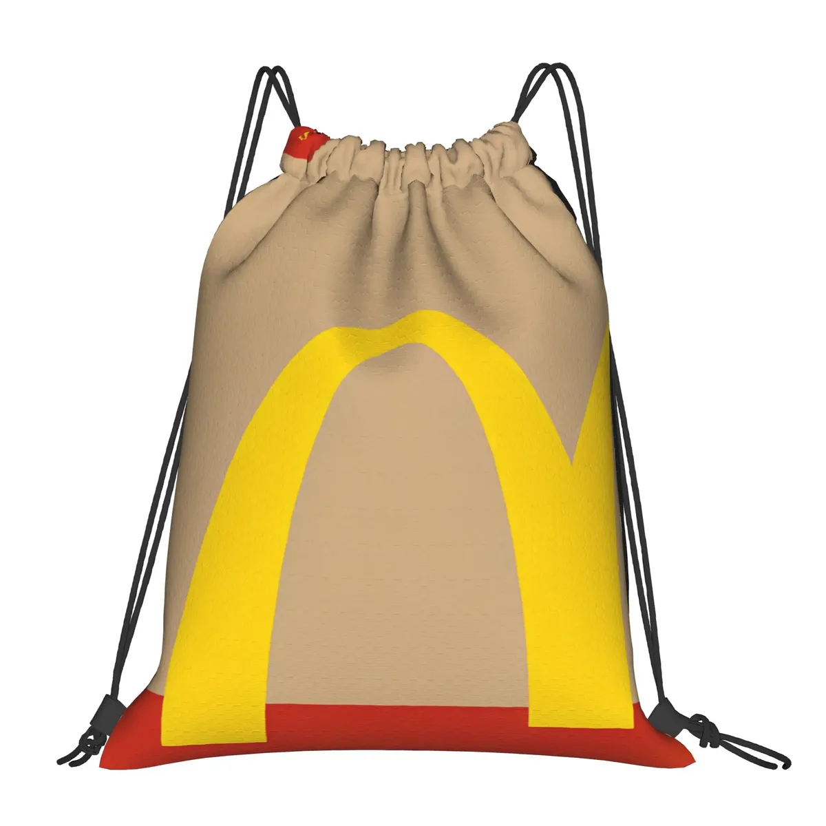 sac à cordon en papier kraft imprimé, sacs à dos de voyage pour femmes, sacs à cordon pliables décontractés