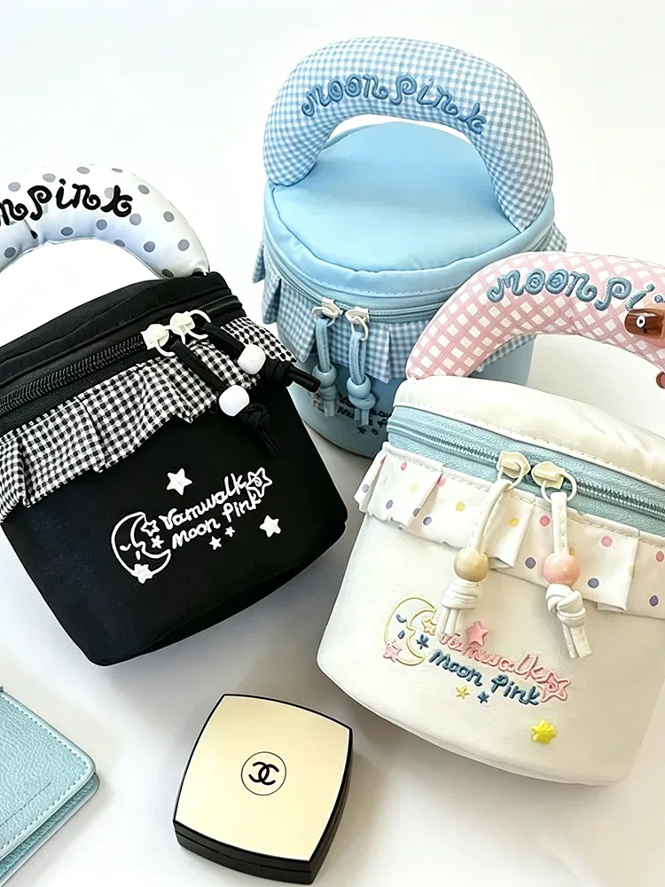 sac de rangement cylindrique portable vanwalk, nouveau modèle, élégant, pour maquillage, sac seau, sac à main, pochette pour appareil photo, sac étanche