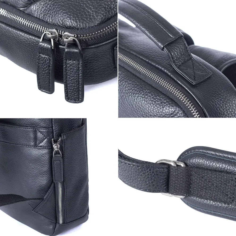 s.worker sac à dos en cuir véritable pour hommes, sacs d'école décontractés, grand sac de voyage classique, cadeau pour hommes