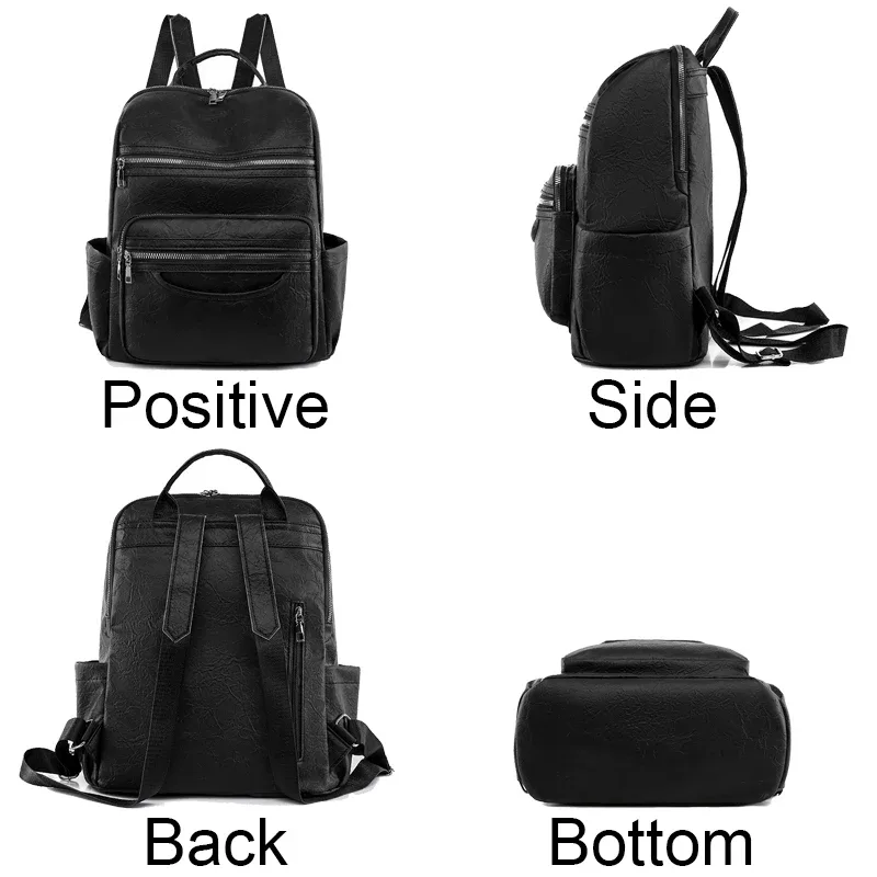 sac à dos classique en cuir véritable pour femmes, sac à dos en peau de mouton, sac de voyage de luxe, sac d'école à la mode pour filles, 2024