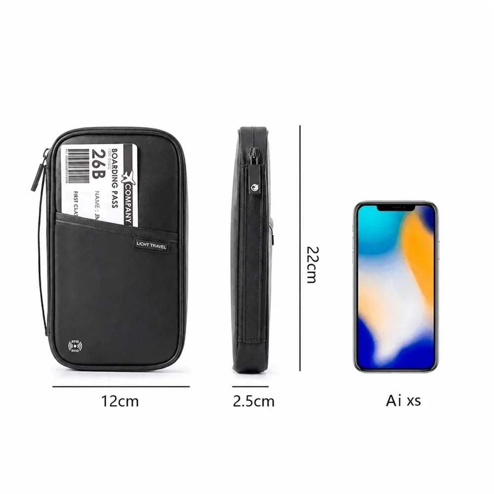 organisateur d'accessoires de voyage, housse pour documents, porte-cartes, portefeuille de voyage pour la famille, porte-passeport, portefeuille de passeport imperméable