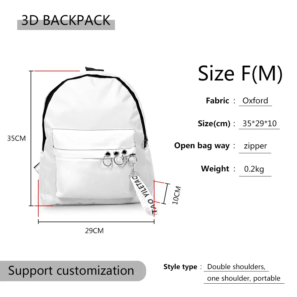personnaliser le logo du sac à dos cadeaux personnalisés sacs à provisions personnalisés sacs de voyage bricolage sac fourre-tout tendance sac de retour à l'école grande capacité