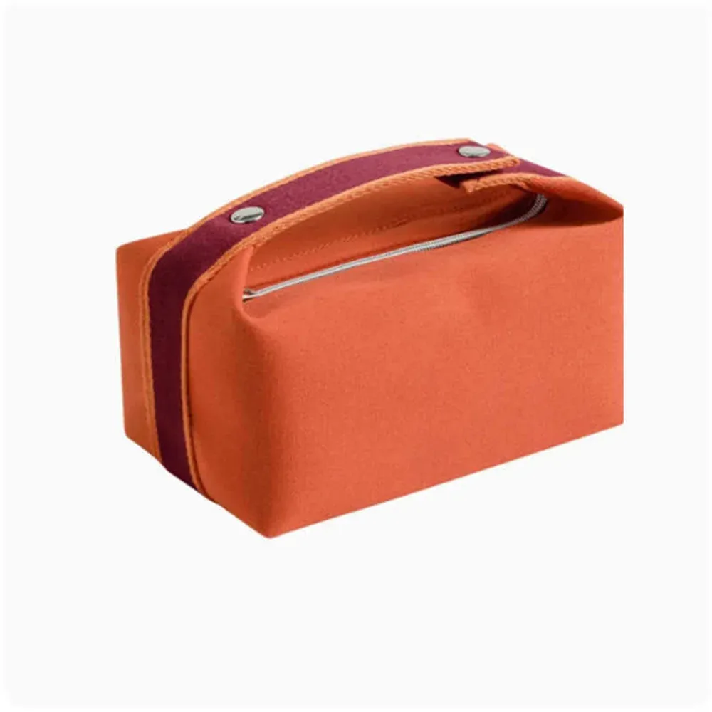 sac en toile à main pour femme, trousse de maquillage portable personnalisable avec nom, sac de rangement de voyage brodé avec nom, cadeau pour fille