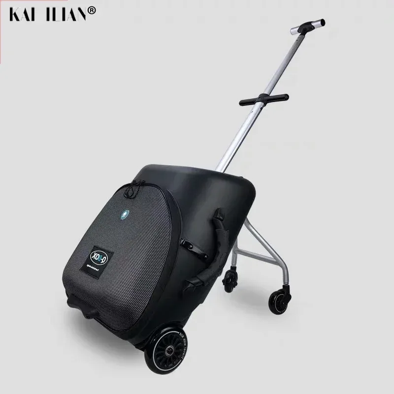 bagages à roulettes paresseux pour enfants, cabine de voiture pour bébé, valise de voyage, chariot à roulettes, assis sur des bagages, cabine, boîte d'économie de main-d 'œuvre