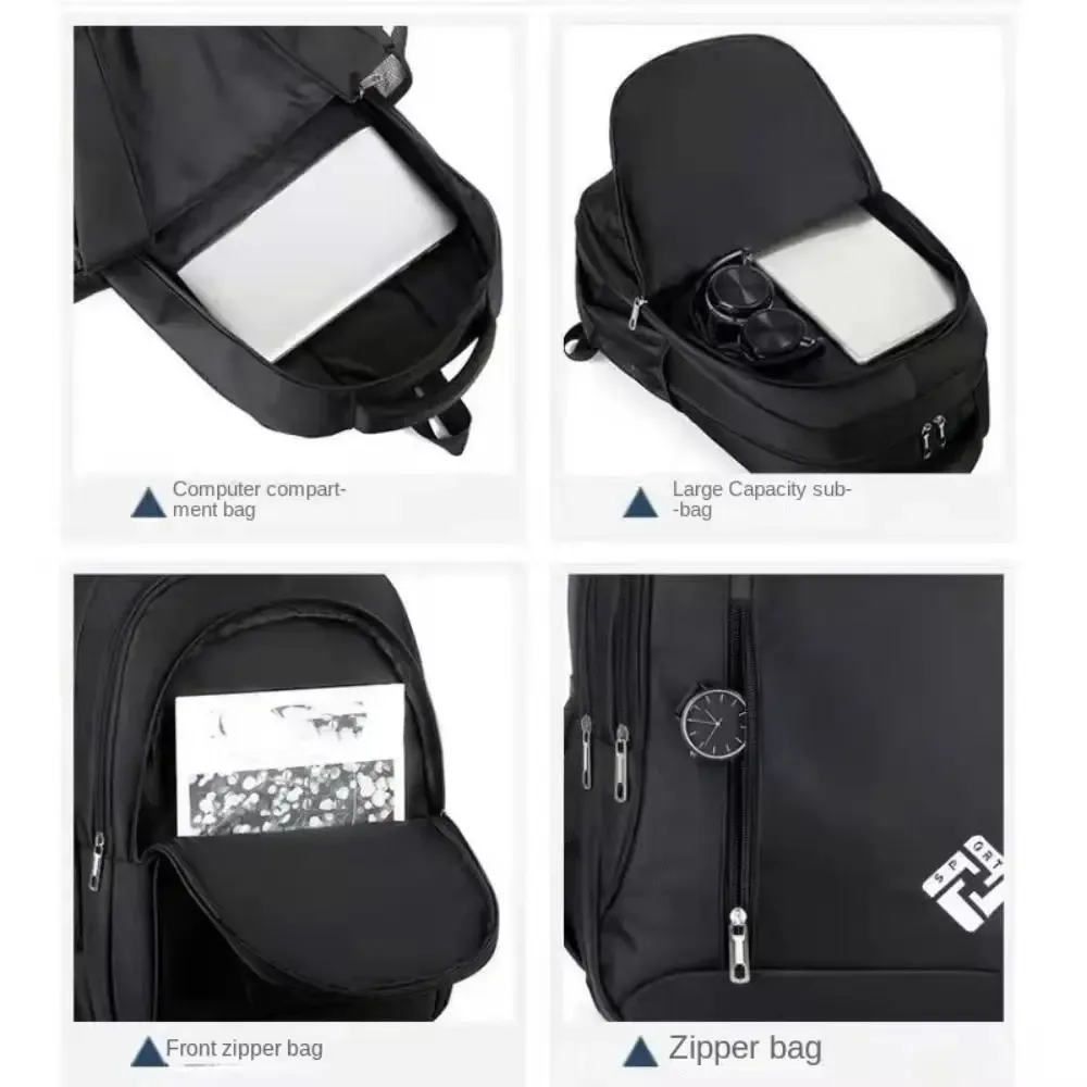 sac à dos multifonctionnel pour ordinateur portable, grande capacité, étanche, décontracté, avec port de chargement usb, résistant à l'usure
