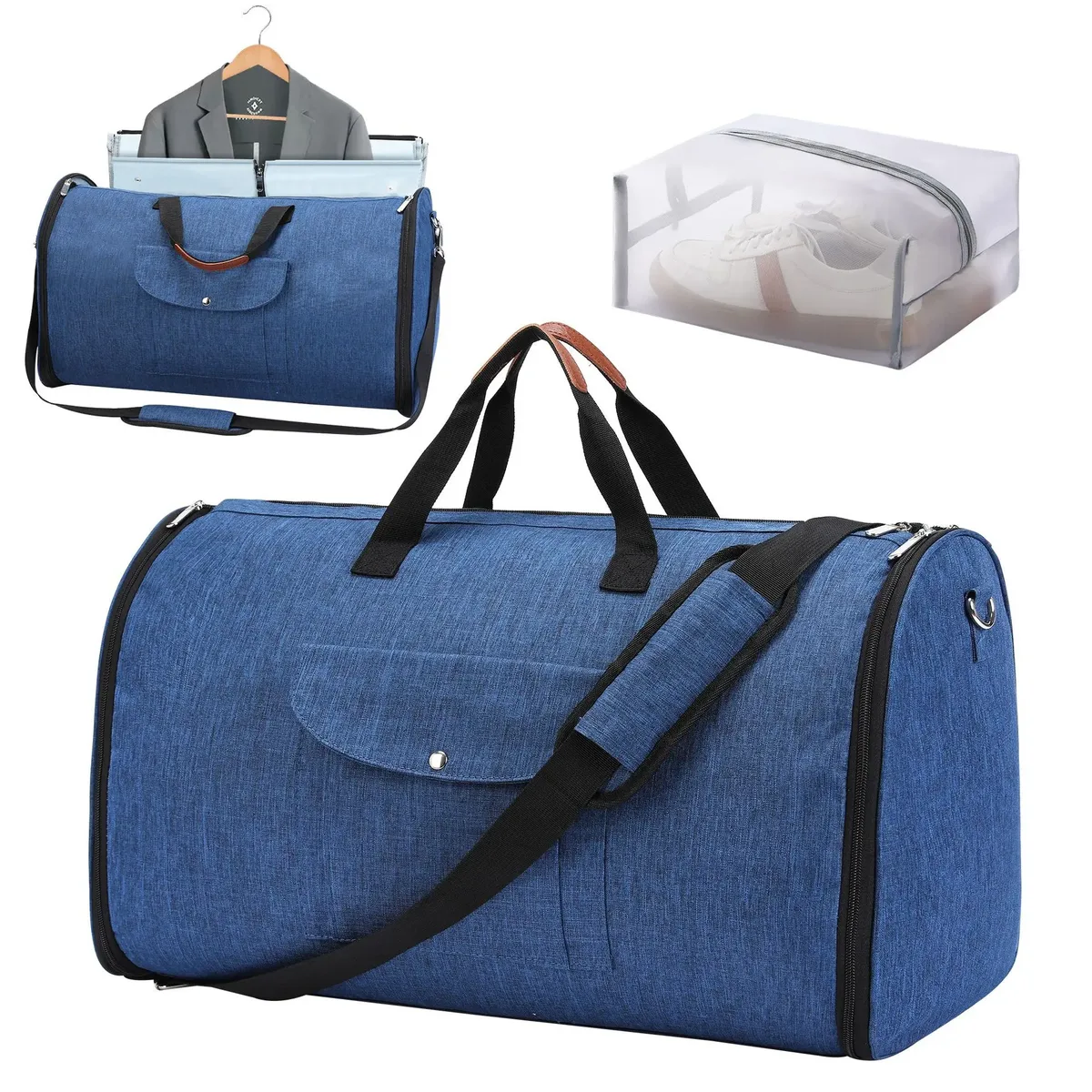 sac de rangement multifonctionnel convertible pour vêtements, costume, sac à chaussures, grande capacité, bagage à main, sac de voyage, sac de sport, 2025