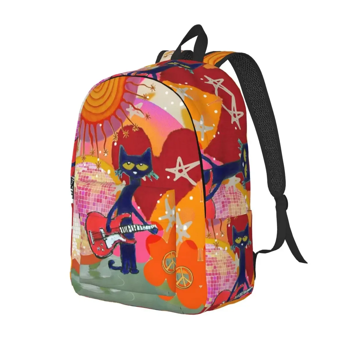 pete le chat j'aime mes chaussures sac à dos classique cadeau lycée randonnée voyage sac à dos pour hommes femmes ordinateur portable sacs en toile