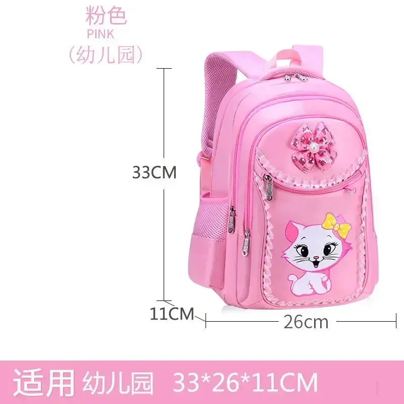 ensemble sac à dos enfant motif chat avec sac à déjeuner et trousse, sac d'école mignon pour filles et garçons, cartable imperméable pour élèves du primaire