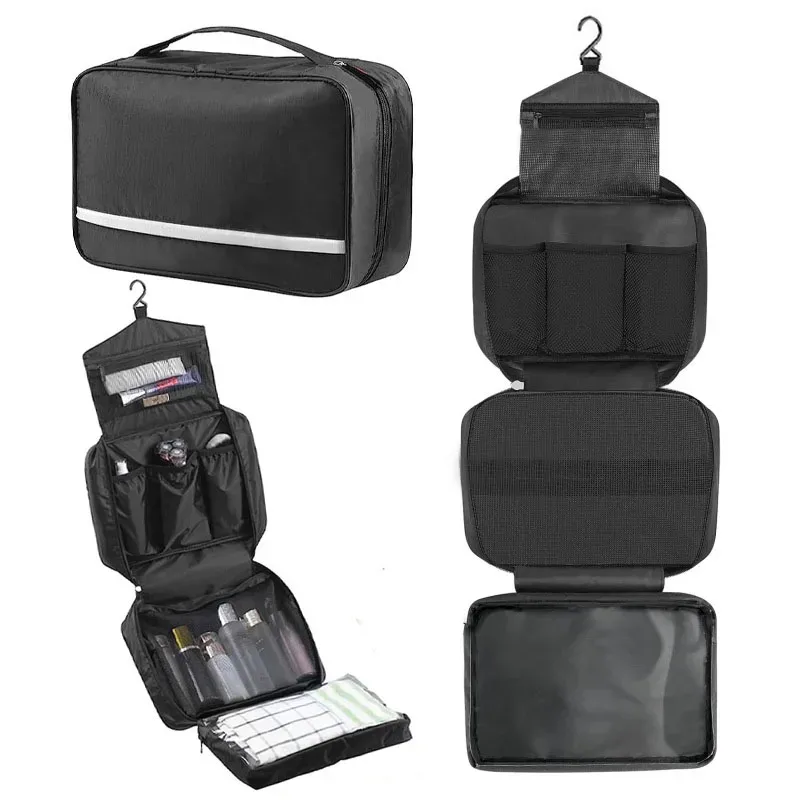 Trousse de toilette étanche pour hommes et femmes, trousse de toilette extérieure, kits de douche de voyage, trousse cosmétique, poudres de maquillage, nouveau