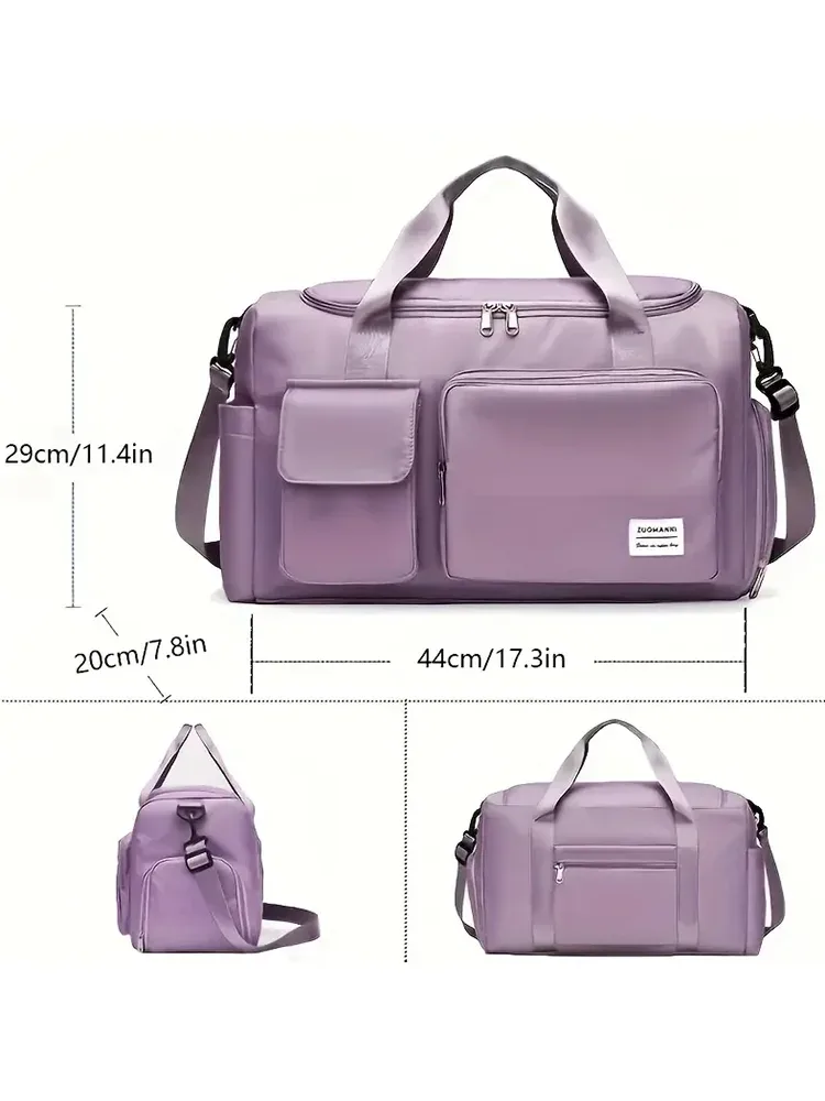 unixinu sac de voyage à main de grande capacité pour week-end sacs de sport de nuit avec compartiment à chaussures sacs de sport et de fitness pour femmes