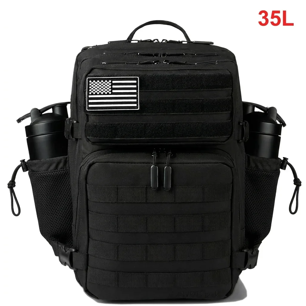 35l sac à dos tactique pour femmes hommes molle voyage en plein air camping randonnée sac sport week-end athlète sac à dos de gymnastique double porte-gobelets