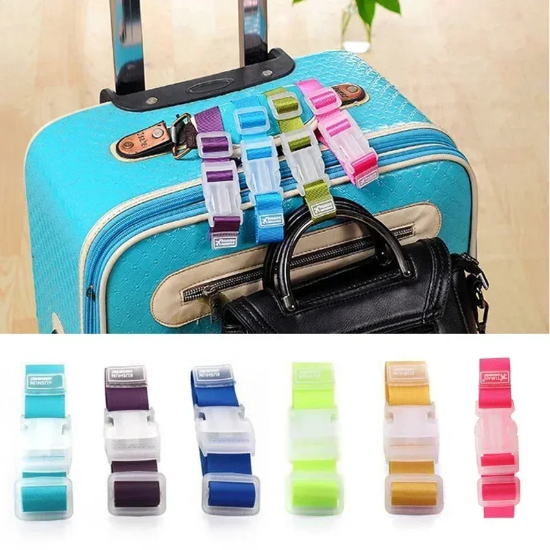 Sangles de bagages réglables, 1/2 pièces, accessoires, sangles à boucle suspendues, sangles de sac de valise (expédition aléatoire de logos nouveaux et anciens)