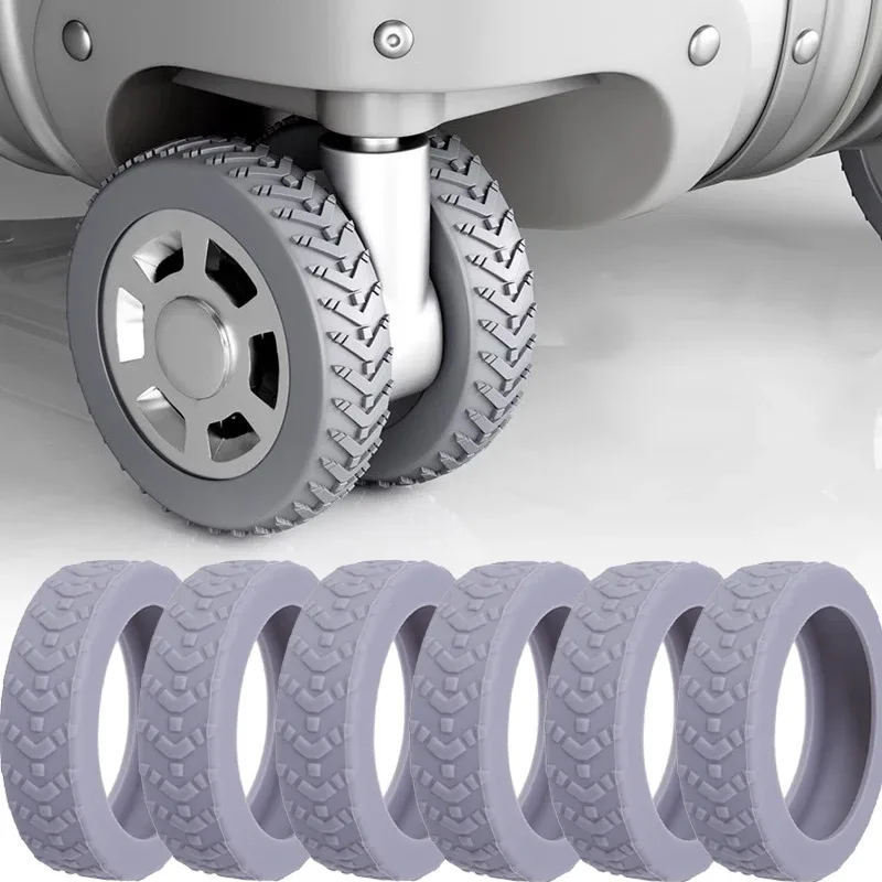 4-24 pièces protège-roues de valise en silicone, protections de roulettes pour bagages de voyage, réduction du bruit, accessoires de protection de roues