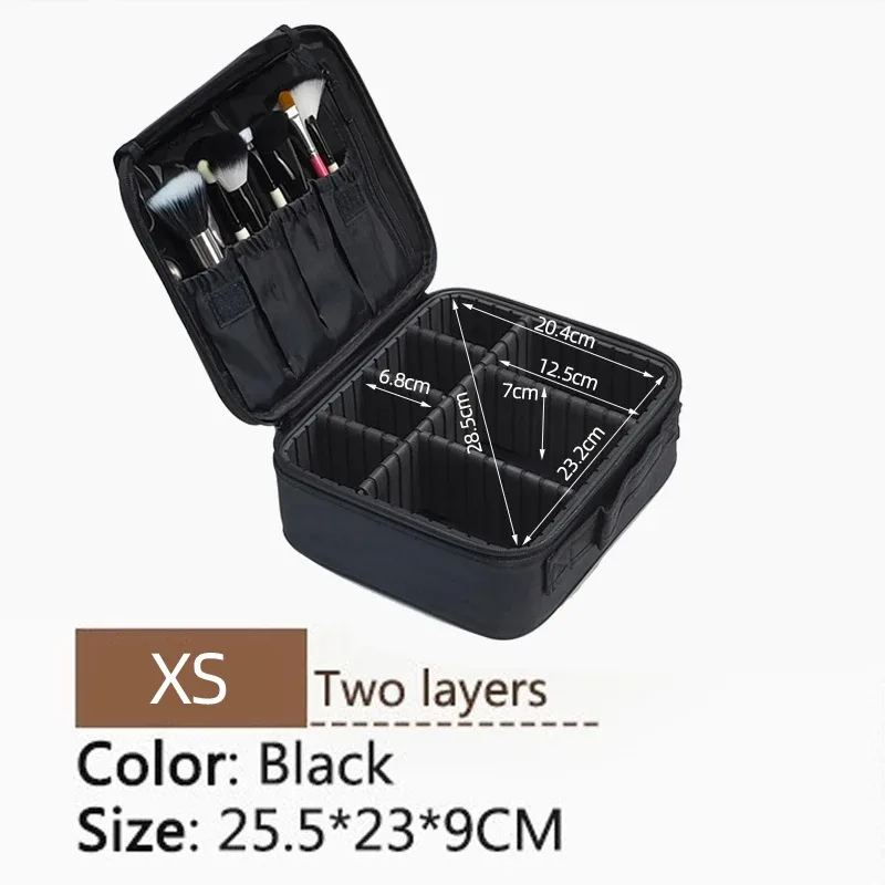 trousse à cosmétiques de grande capacité pour femmes, trousse de maquillage de voyage professionnelle, nouvelle mise à niveau, vente chaude