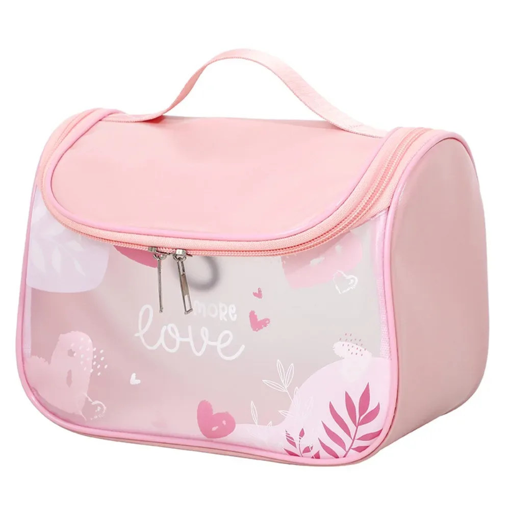 nouvelle mode crochet sac cosmétique grand voyage trousse de toilette transparent étanche organisant cosmétiques