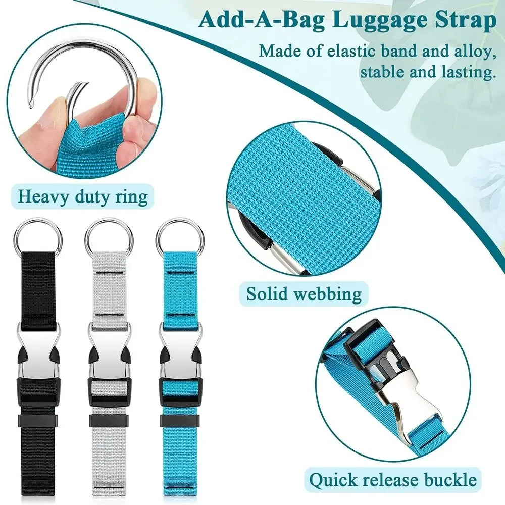 sangles de bagages réglables, en nylon durable, pour sac de valise, pendentif de voyage