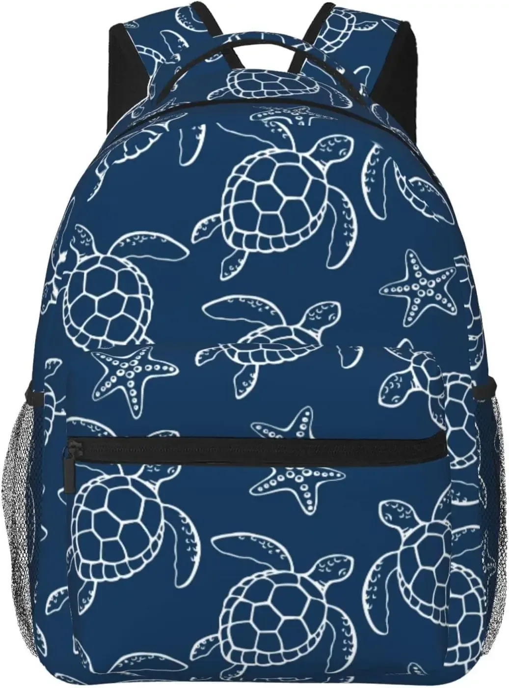 sac à dos pour ordinateur portable léger pour hommes et femmes, tortue de mer, étoile de mer, coquille de méduse, cartable universitaire, sac à dos décontracté, sac de voyage