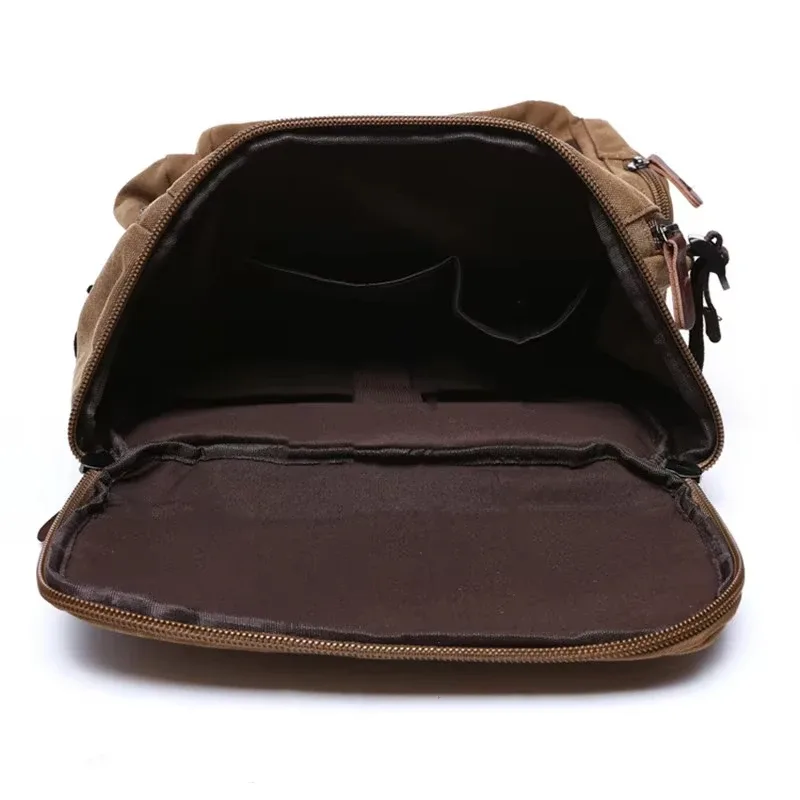 sac à dos vintage en toile pour hommes, sac à dos pour ordinateur portable de 15,6 pouces, sac de voyage de grande capacité, cartable élégant pour étudiants