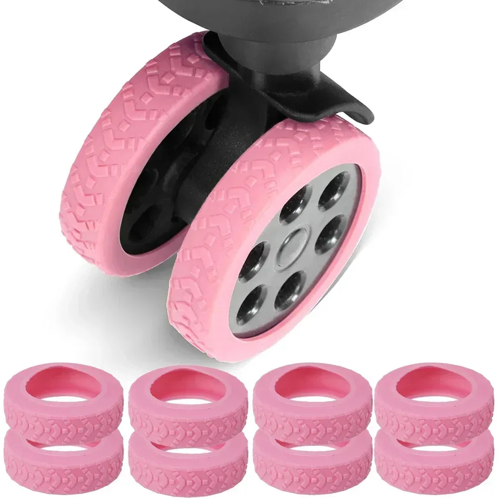 housse de protection épaisse pour roues de bagages, valise de voyage en silicone, réduit le bruit, protection de roue, manchon de chariot à roulettes, accessoires de sac