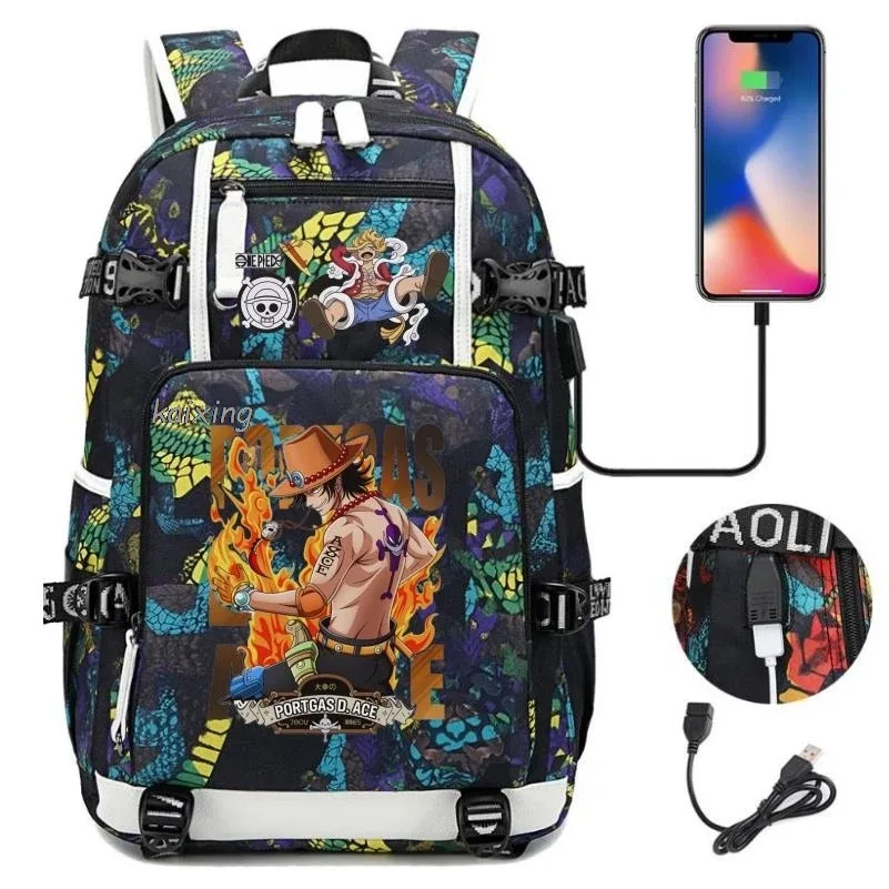 sac à dos brave one piece imprimé, sac à dos camouflage, sac à dos de grande capacité, sac de voyage, sacs d'école décontractés pour adolescents, pour cadeau