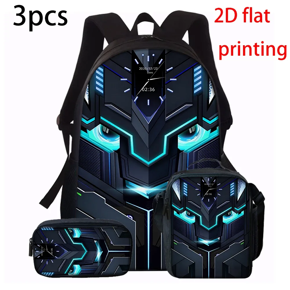 ensemble de sacs à dos graphiques robotisés 1/2/3/4/5 pièces | idéal pour l'école et les déplacements quotidiens