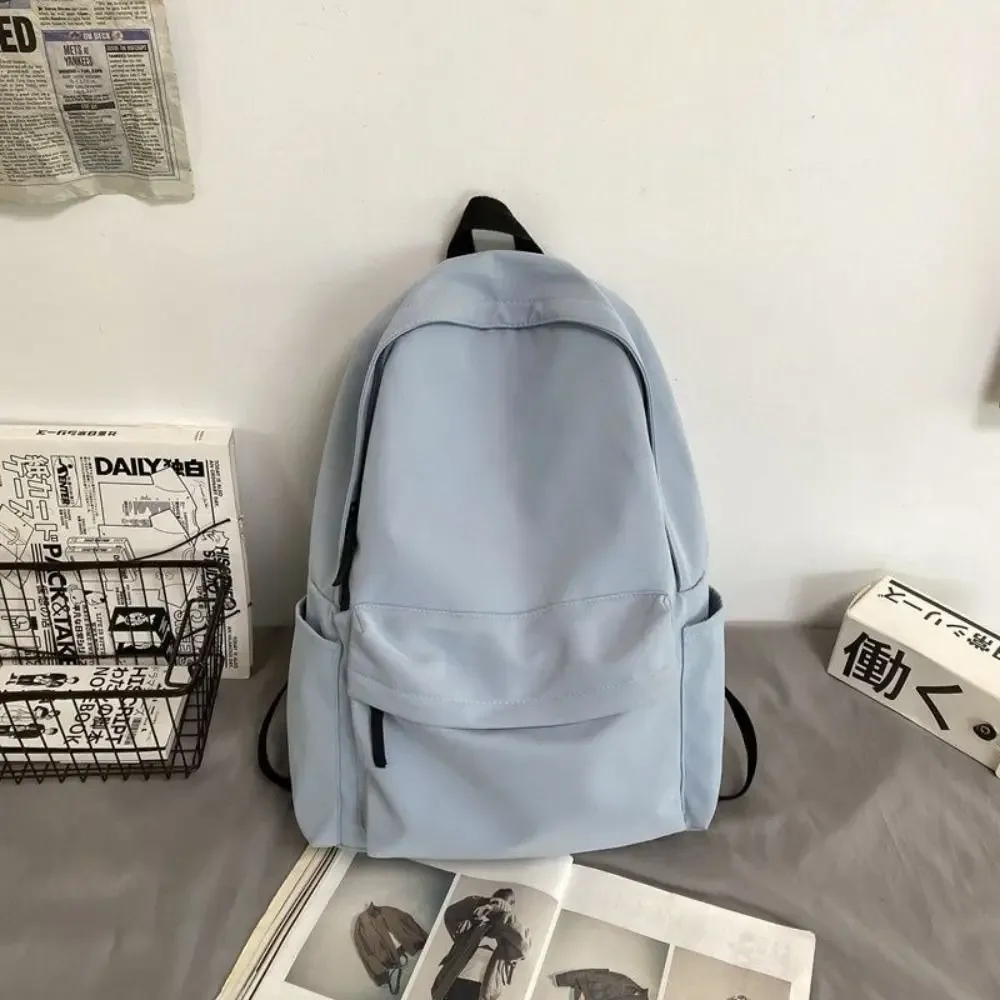 sac à dos polyvalent en nylon, noir, gris, blanc, rouge, sac de voyage étanche, grande capacité, sac d'ordinateur lavable, sac d'école unisexe