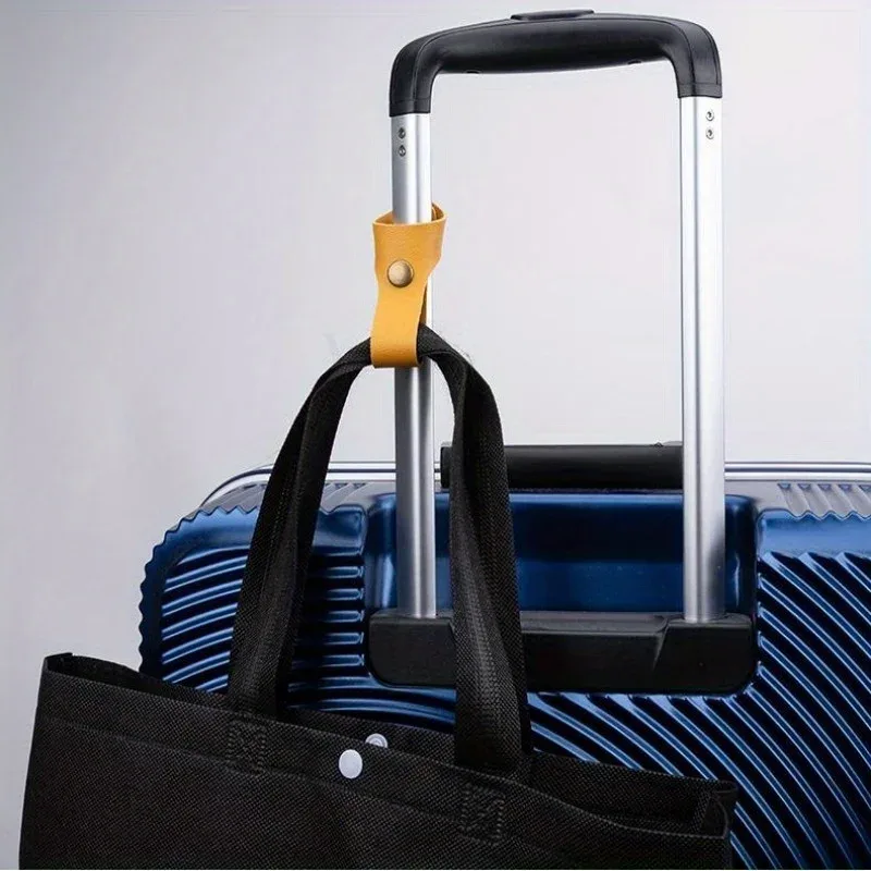 sangle de bagage en forme de t avec clip pour chapeau, support de chapeau portable en pu antivol, sangle de fixation pour bagages, organisateur de voyage, boucles de ceinture (1-2 pièces)