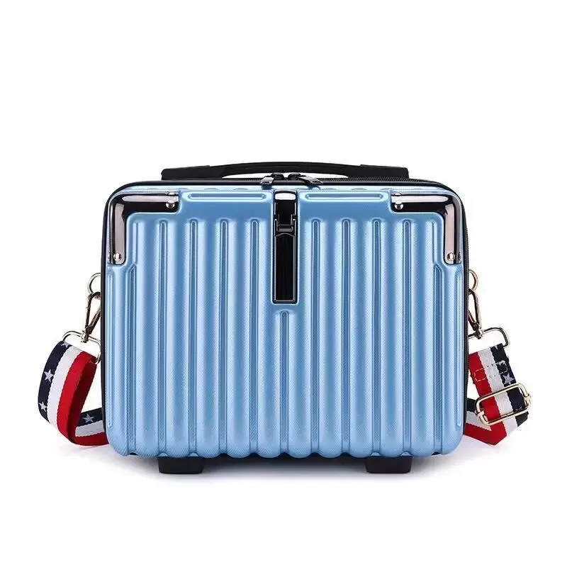 nouvelle trousse de maquillage compacte pour pc, avec bandoulière, sac de rangement portable, sac bandoulière pour étudiants, imperméable, antichoc