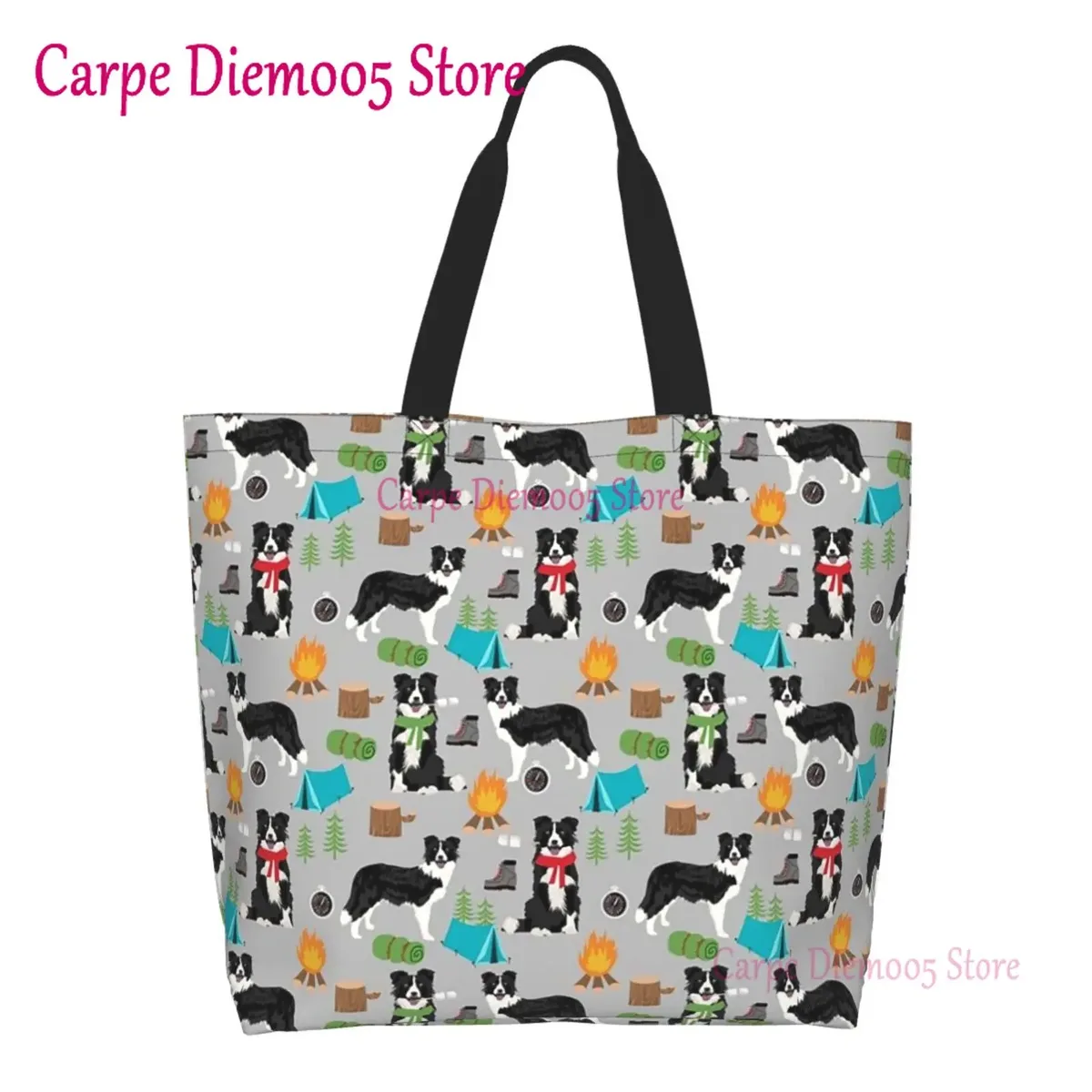 sac fourre-tout grande capacité pour dames, sac pour femmes, sacs pour contribuables australiens, troupeaux de chiens, shopping d'épicerie