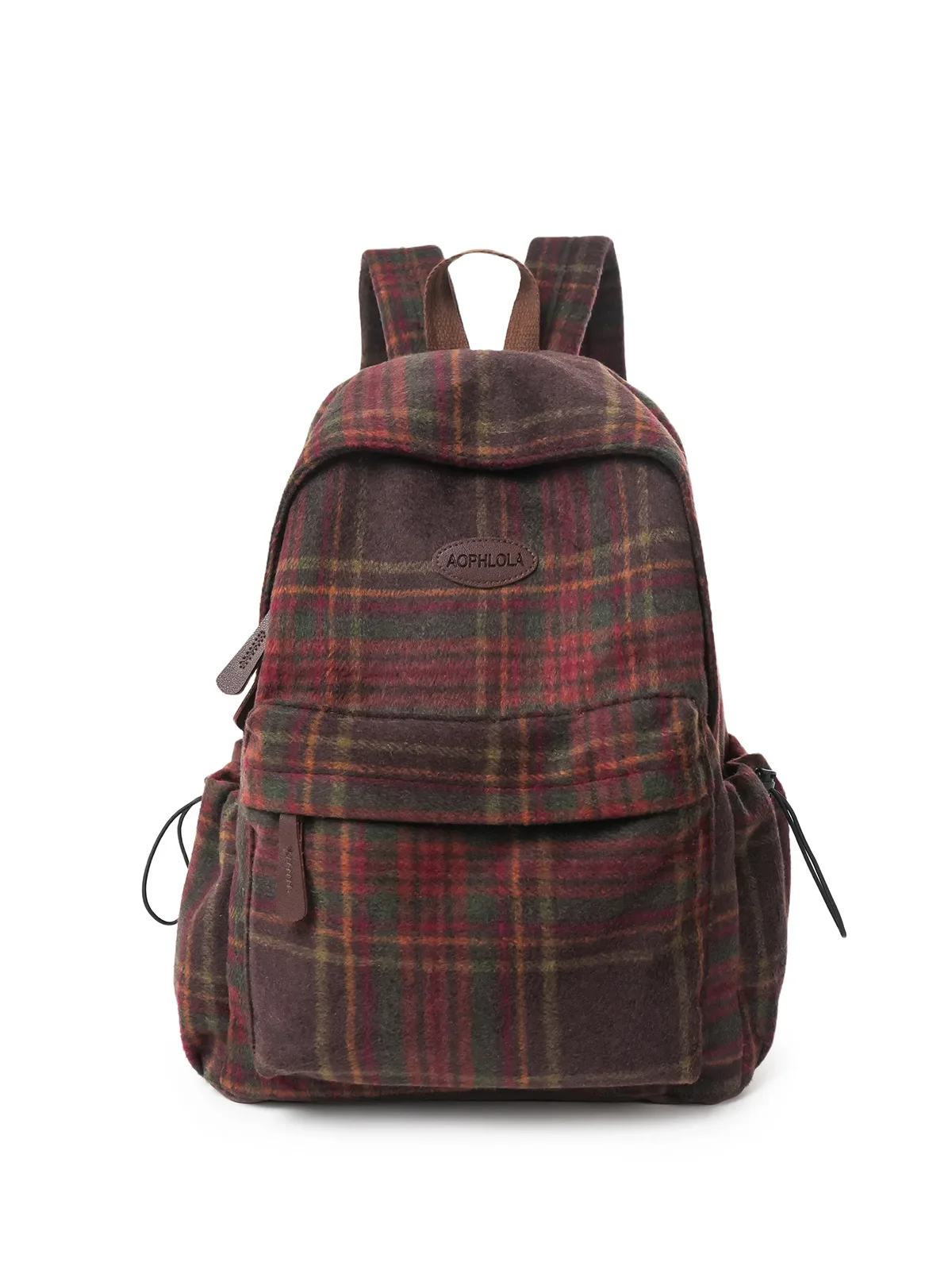 toile de laine motif damier femme sac à dos école livre sacs pour adolescentes garçon femme collège sac étudiant loisirs bagpack