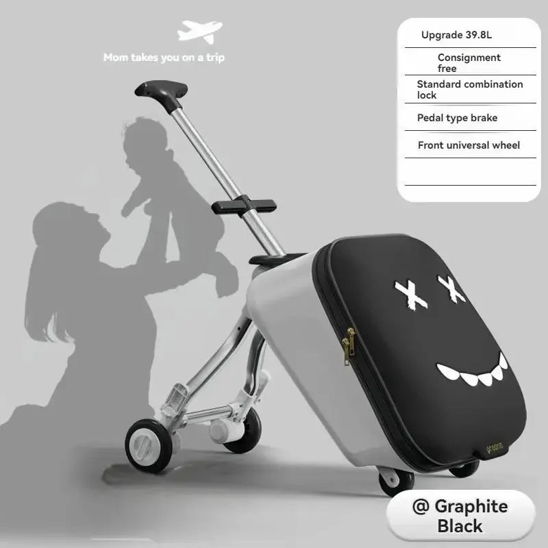 coffre pour enfants de dessin animé, boîte pour bébé, sac de voyage pour enfant, voiture pliable de 20 pouces