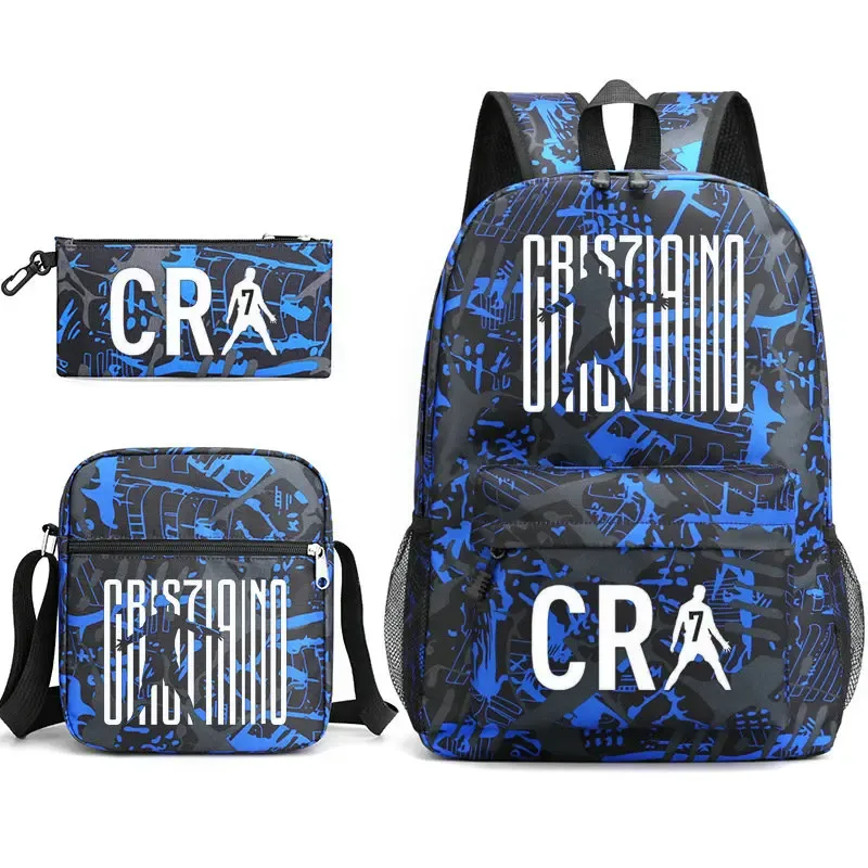 sac à dos imprimé cr7, sac à dos de sport, de football, décontracté, pour femmes et hommes, sacs d'école pour ordinateur portable, sacs d'école harajuku, sacs de voyage pour femmes et hommes