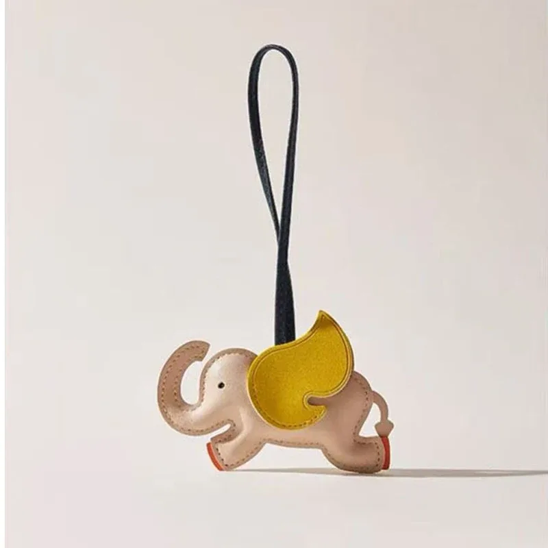mignon et ludique en cuir dumbo sac pendentif sac à breloques sac accessoires sac d'école sac à dos charme