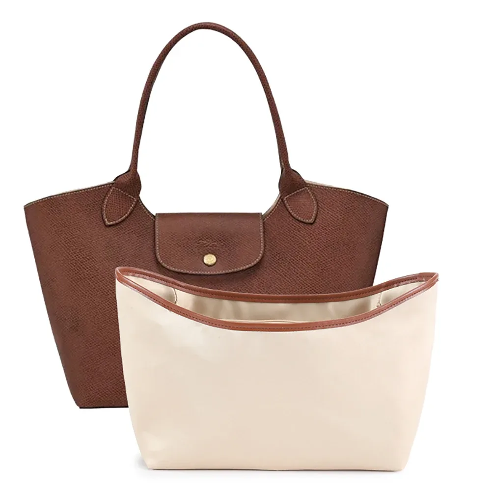 Organisateur de sac à main léger pour sacs Longchamp Epure L, intérieur de sac à main en soie et papier Dupont pour sac de luxe
