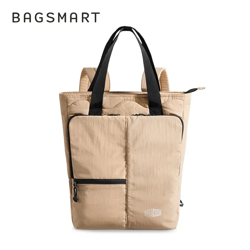 bagsmart – sac à dos d'école pour ordinateur portable 15.6 pouces, sac à main étanche pour femmes, fourre-tout d'université de grande capacité