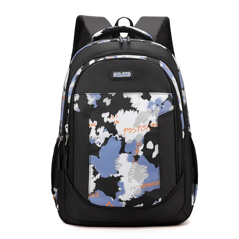 sac à dos pour étudiant, imprimé floral créatif, peut contenir un ordinateur portable, style coréen, grande capacité, simple et polyvalent pour hommes