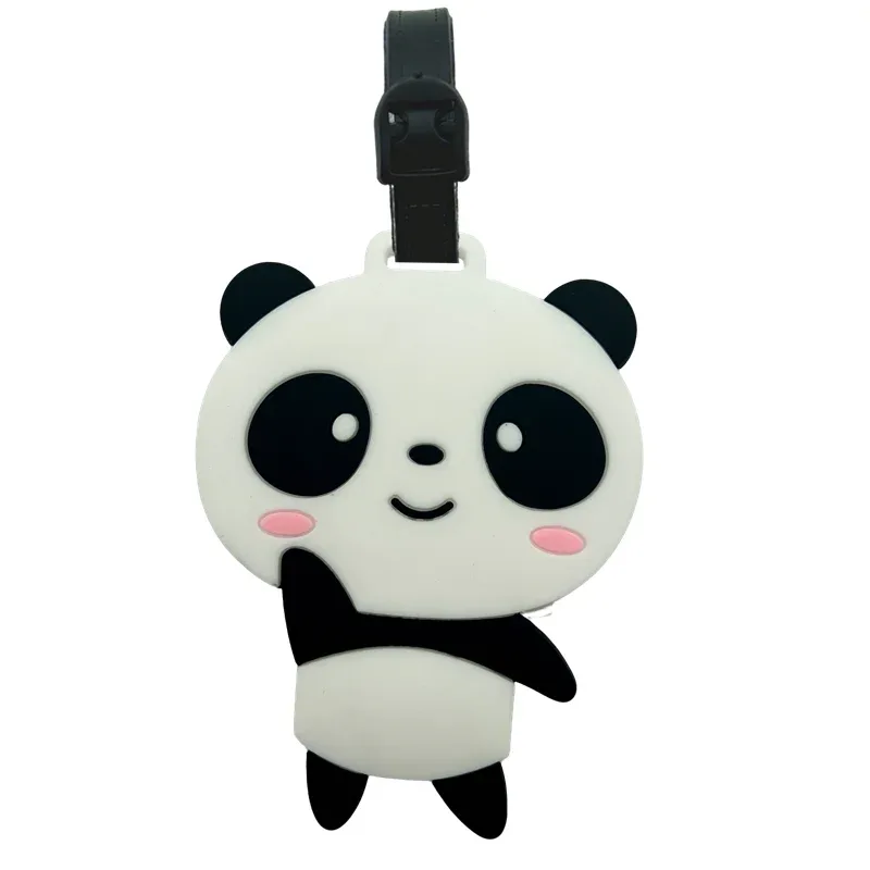 accessoires de voyage tendance, animaux mignons, étiquettes de bagages, sacs de voyage en silicone, accessoires d'identification, porte-bagages, cartes d'embarquement, porte-objets