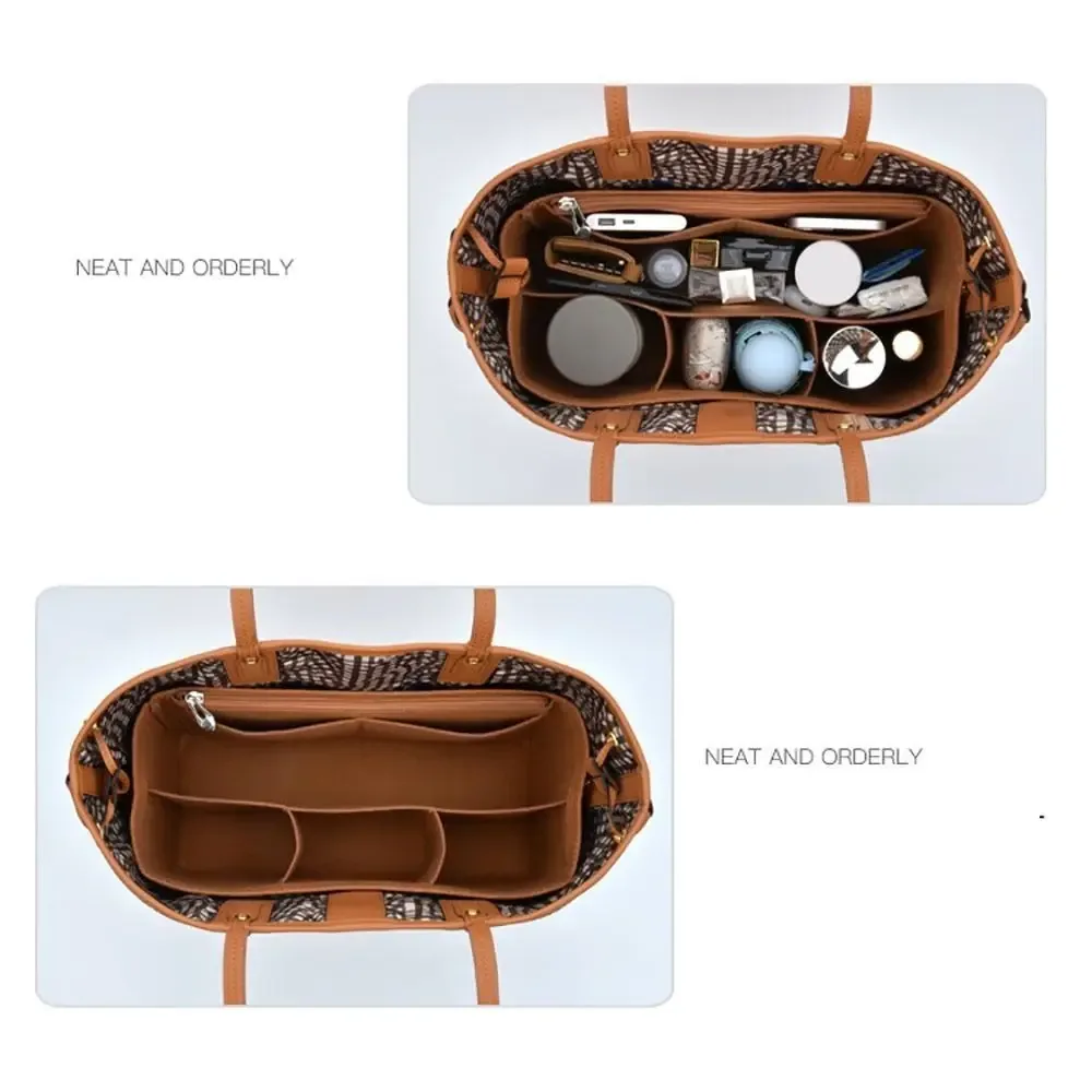 organisateur intérieur pour sac à main, insert en feutre, doublure de sac, pochette de rangement pour sac à main, compatible avec liz visetos