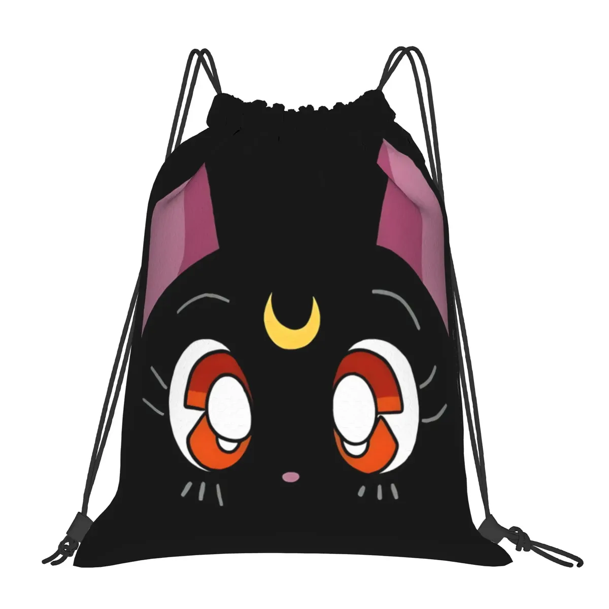 sacs à cordon girl & luna sailor moon, sac à dos de rangement pour salle de sport, sac à chaussures d'école, 1 pièce