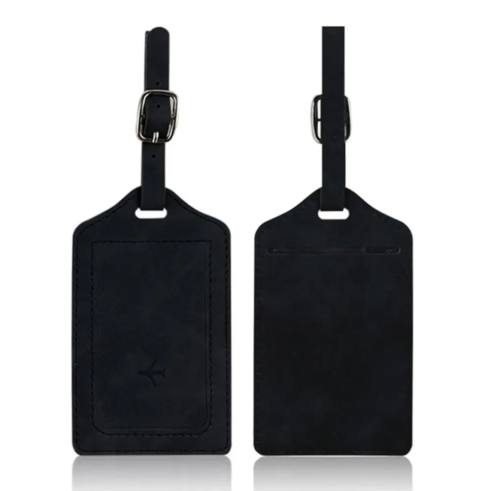 étiquette de bagage en cuir de mode étiquette de bagage portable de voyage étiquettes d'embarquement universelles