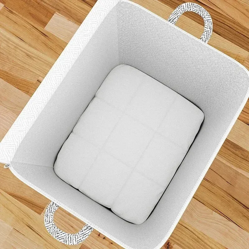 sac de rangement domestique de grande capacité, en matériau non tissé, organisateur de placard, peut être utilisé pour les couettes, les vêtements, les jouets, 1 pièce